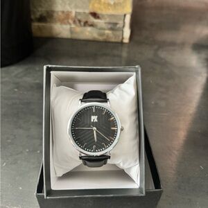 PX Brand Men’s Watch – Black Leather Strap – New in Box - Classy